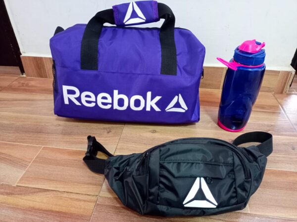 Kit bolso, botilito y canguro deportivo